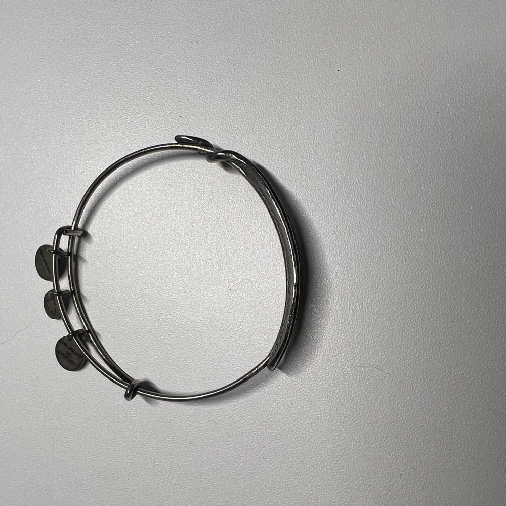 Alex and Ani Silver Feather Bangle Bracelet - Picture 3 of 3